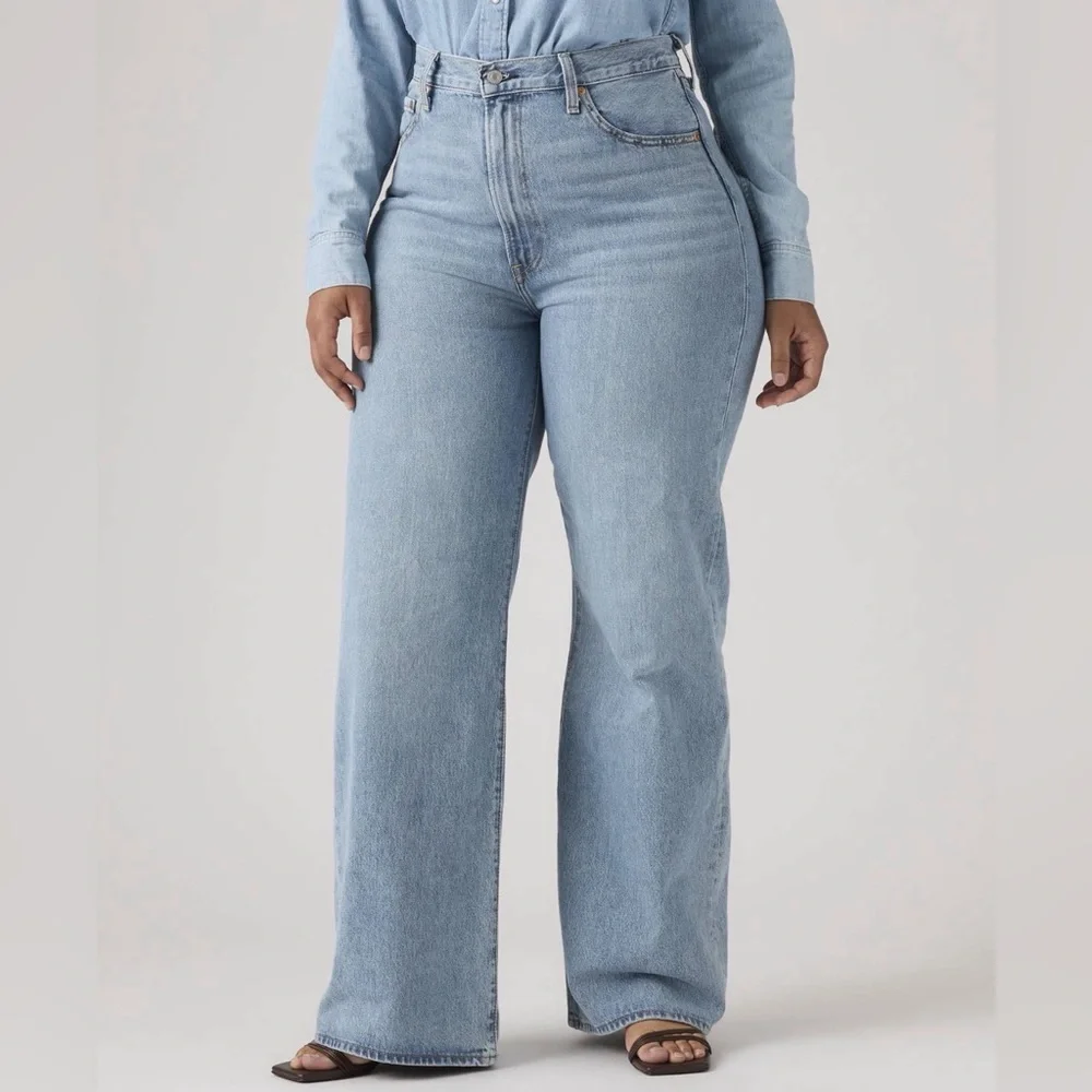 LEVI’S RIBCAGE WIDE LEG WOMEN'S JEANS - Picture 5 of 15